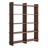 Brutalist Natural Sal Wood Modular Shelf