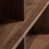 Brutalist Natural Sal Wood Modular Shelf