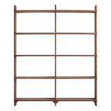 Brutalist Natural Sal Wood Modular Shelf
