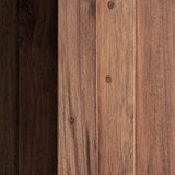 Brutalist Natural Sal Wood Side Table
