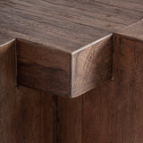 Brutalist Natural Sal Wood Stand