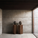Brutalist Natural Sal Wood Stand
