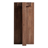 Brutalist Natural Sal Wood Stand