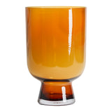 Yuka Amber Glass Vase