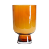 Yuka Amber Glass Vase