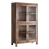 Selby Reclaimed Wood Glass Cabinet