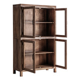 Selby Reclaimed Wood Glass Cabinet