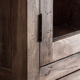 Selby Reclaimed Wood Glass Cabinet