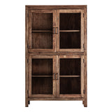 Selby Reclaimed Wood Glass Cabinet