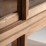 Broich Teak Wood Glass Cabinet