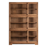 Broich Teak Wood Glass Cabinet