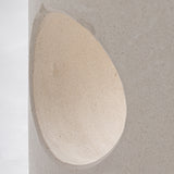 Baum Off White Terrazzo Marble Side Table