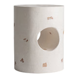 Baum Off White Terrazzo Marble Side Table