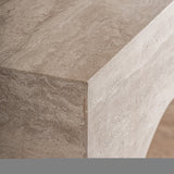 Thiennes Travertine Arch Console Table - Large