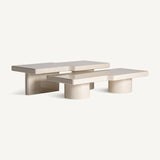 Novara Off White Gloss Coffee Table - Set of Two