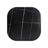 Neufs Brown Wood Coffee Table Marble Top