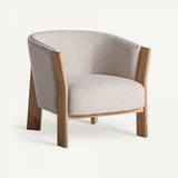 Nara Armchair in Beige Oak Wood
