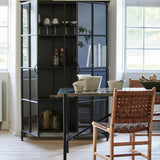 Downtown Iron 2 Door Cabinet in Black by Nordal