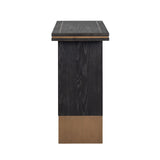 Hunter Black Rustic Console Table with Gold Accents by Richmond Interiors