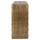 Collada Brushed Gold Brass Console Table by Richmond Interiors