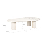 Bloomstone Light Eco Plaster Coffee Table by Richmond Interiors