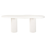 Bloomstone Light Eco Plaster Dining Table with Solid Base by Richmond Interiors