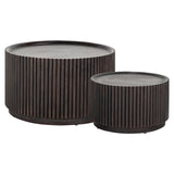Vici Set of 2 Mango Wood Coffee Tables by Richmond Interiors