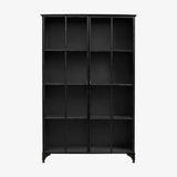 Downtown Iron 2 Door Cabinet in Black by Nordal