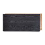 Cambon Coffee Table with Black Oak Wood Top by Richmond Interiors