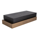 Cambon Coffee Table with Black Oak Wood Top by Richmond Interiors