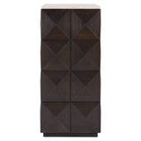 Claremont Dark Brown Oak Wood Pedestal