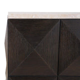 Claremont Dark Brown Oak Wood Pedestal