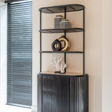 Hampton 2 Door Wood Cabinet with Shelving by Richmond Interiors