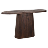 Odile Dark Brown Mango Wood Console Table by Richmond Interiors