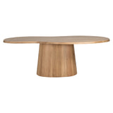 Riva Natural Oak Wood Oval Dining Table by Richmond Interiors