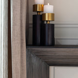 Gizen Brass Cladding Console Table by Richmond Interiors