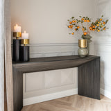 Gizen Brass Cladding Console Table by Richmond Interiors