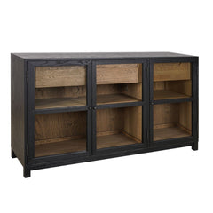 Alantra Dark Oak Wood Sideboard with Drawer