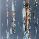 Abstract Amber Rain Painting