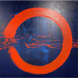 Abstract Red Circle Painting