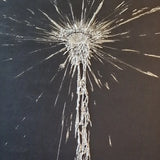 Abstract Silver Waterfall
