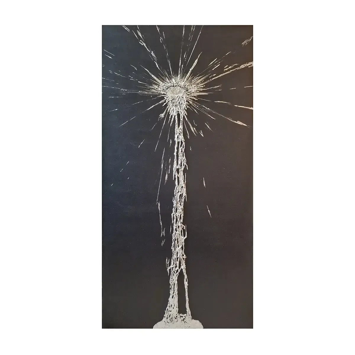 Abstract Silver Waterfall