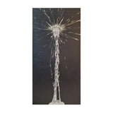 Abstract Silver Waterfall