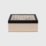 Arno Box Pumice Leather with Gesso Effect Lid