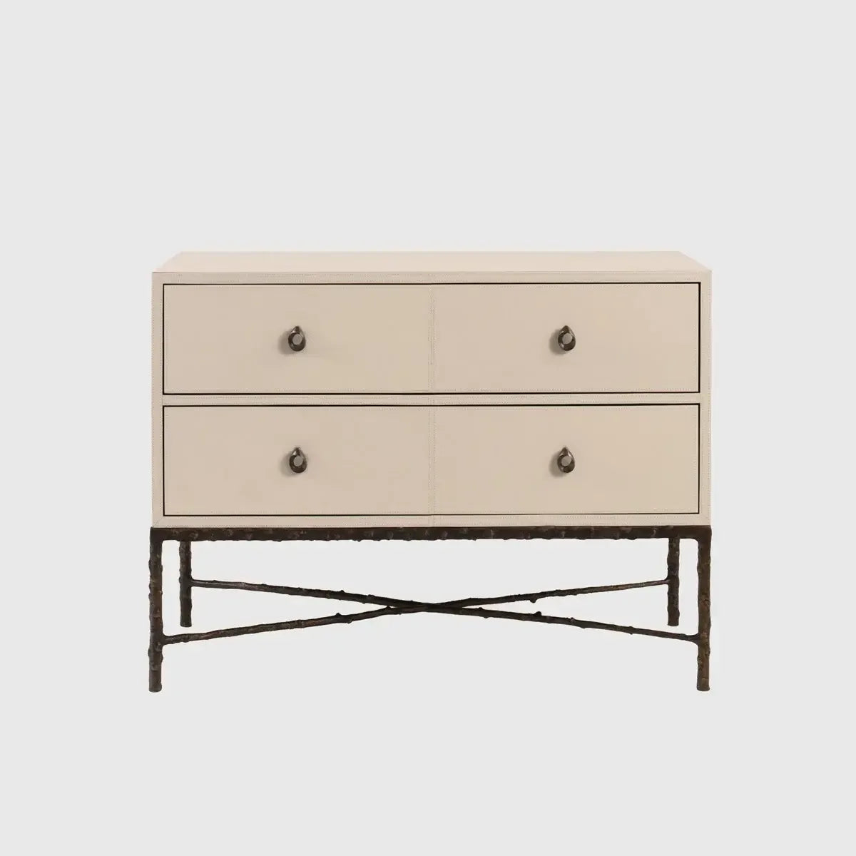 Arun Chest Bronze Dorato Pumice Leather