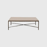 Arun Coffee Table Bronze Dorato Pumice Leather