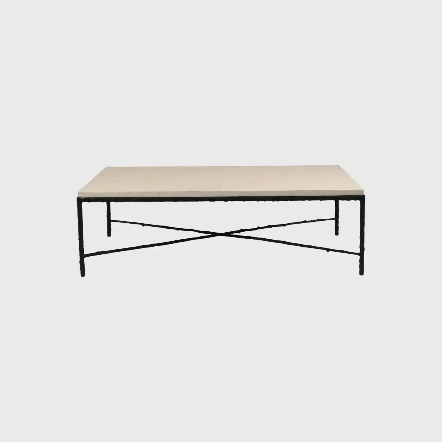 Arun Coffee Table Bronze Pumice Leather