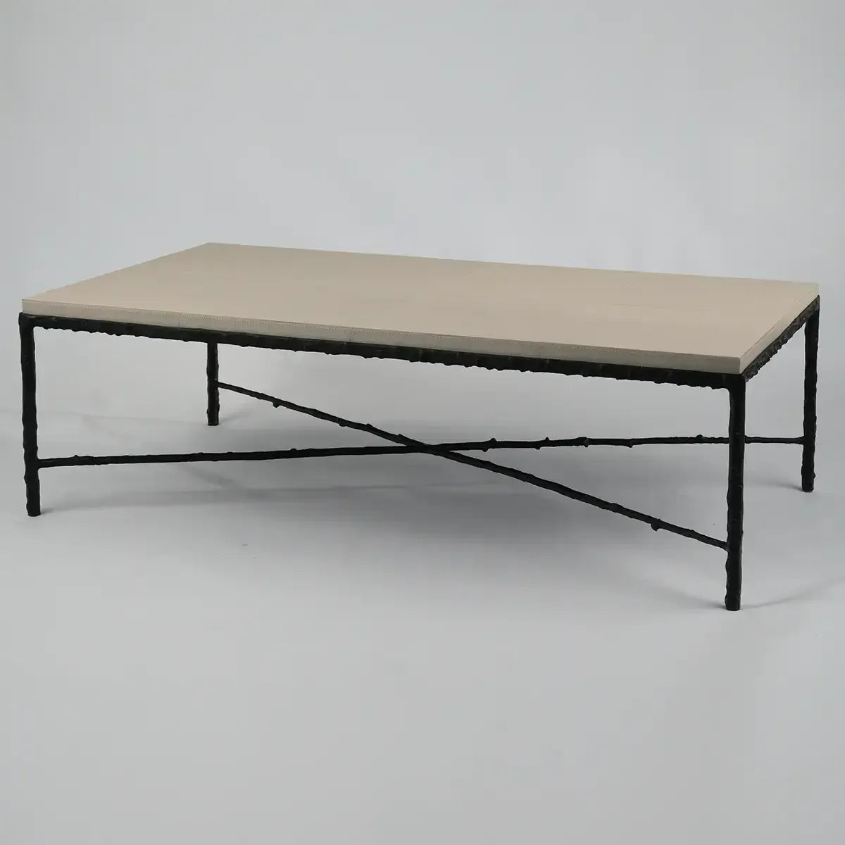 Arun Coffee Table Bronze Pumice Leather