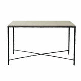 Arun Console Bronze Nera Pumice Leather