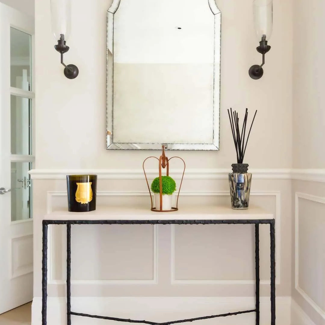 Arun Console Bronze Nera Pumice Leather